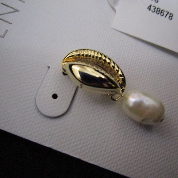 NWT Gold tone ARGENTO VIVO Pearl Drop EARRINGS - Picture 2 of 8